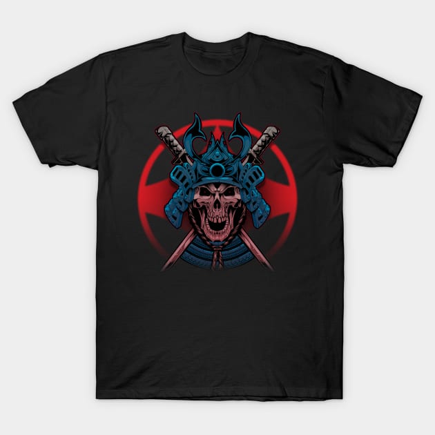 Skull samurai T-Shirt by Chack Loon